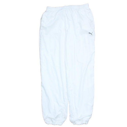 Puma Men's White Lightweight Track Pants Size S