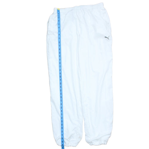 Puma Men's White Lightweight Track Pants Size S