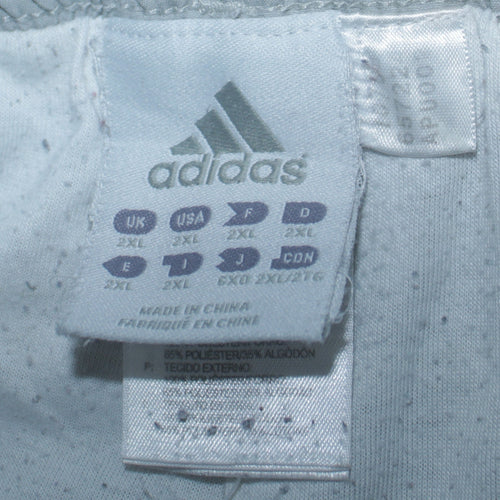 Adidas Men's Grey 2XL Jogger Trousers with Elastic Waist