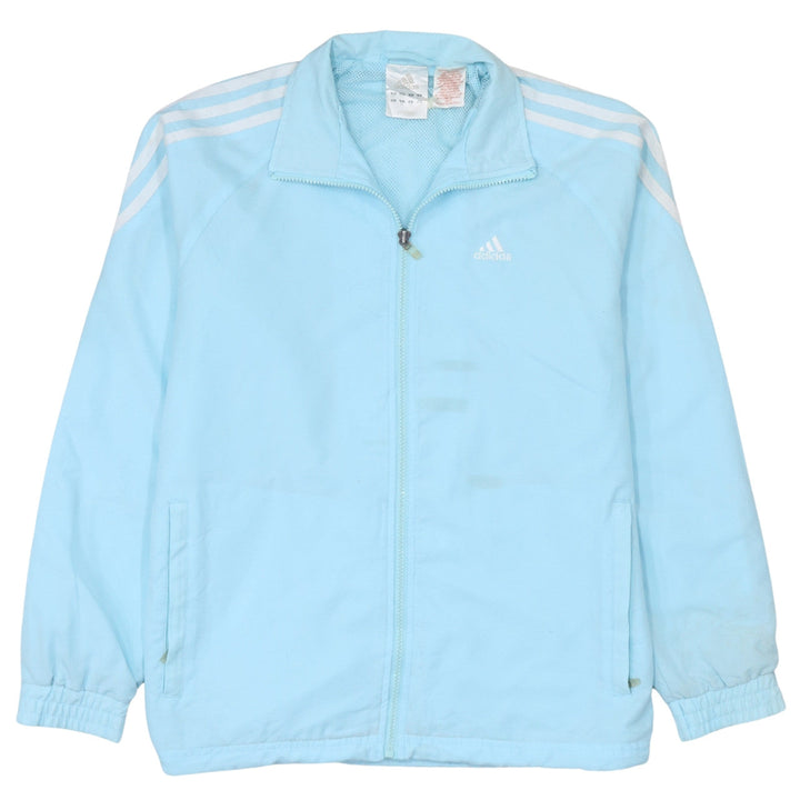 Adidas Boys Blue Track Jacket Size 10 Years Full Zip Sportswear