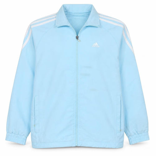 Adidas Boys Blue Track Jacket Size 10 Years Full Zip Sportswear