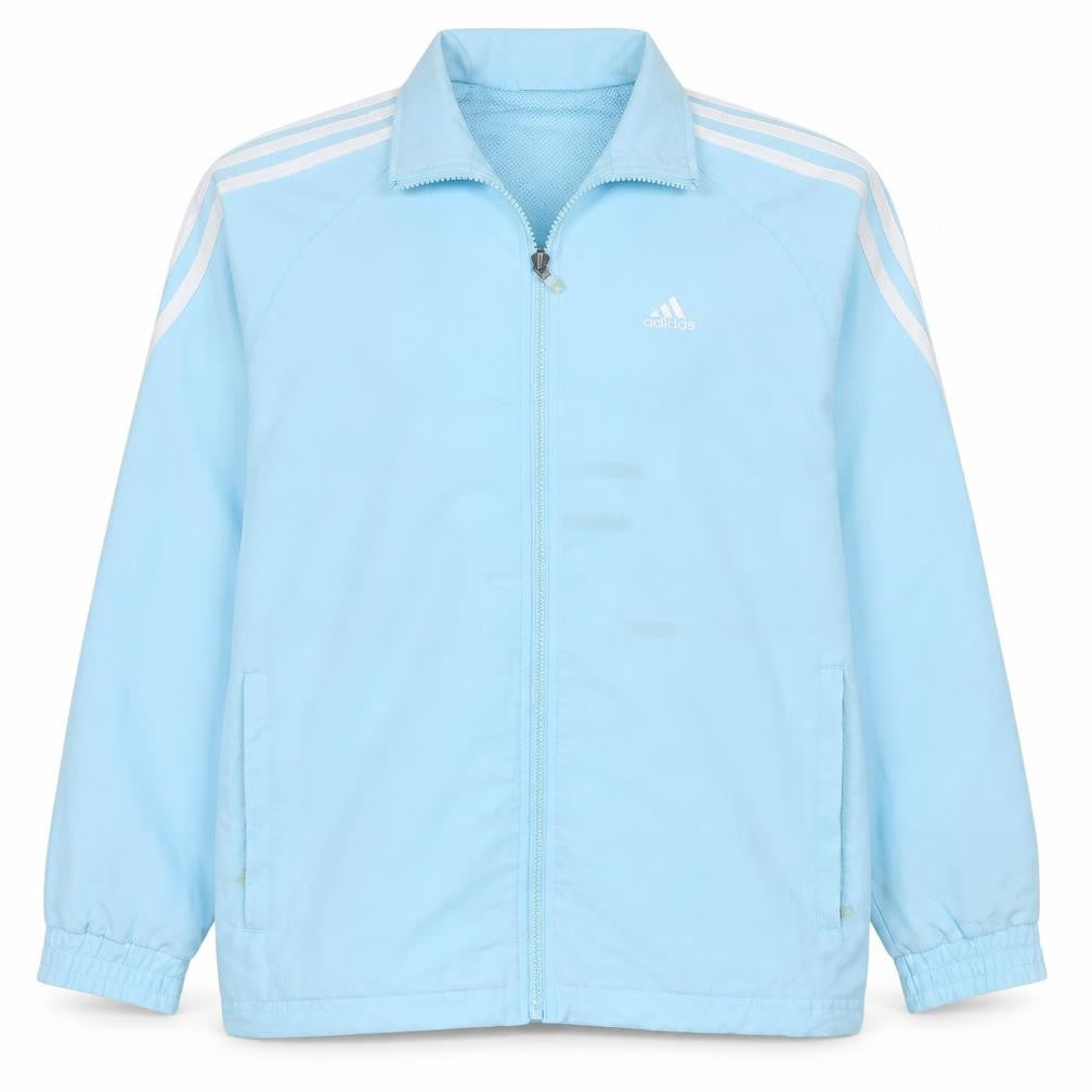Adidas Boys Blue Track Jacket Size 10 Years Full Zip Sportswear