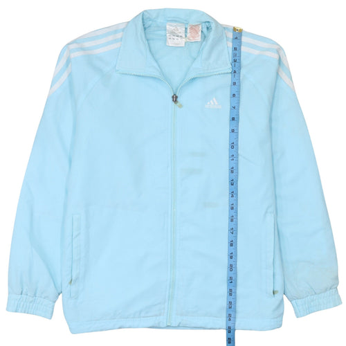 Adidas Boys Blue Track Jacket Size 10 Years Full Zip Sportswear