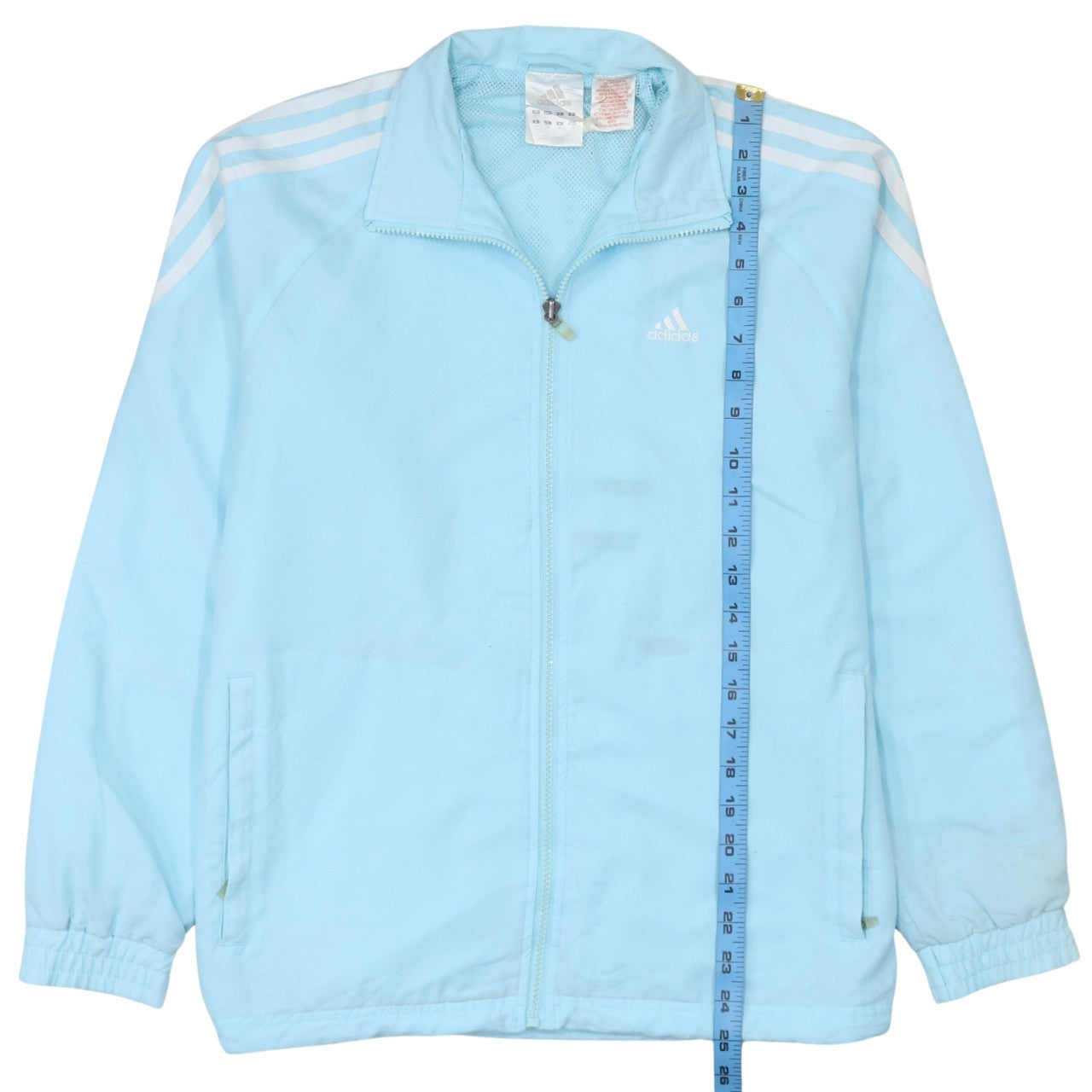 Adidas Boys Blue Track Jacket Size 10 Years Full Zip Sportswear