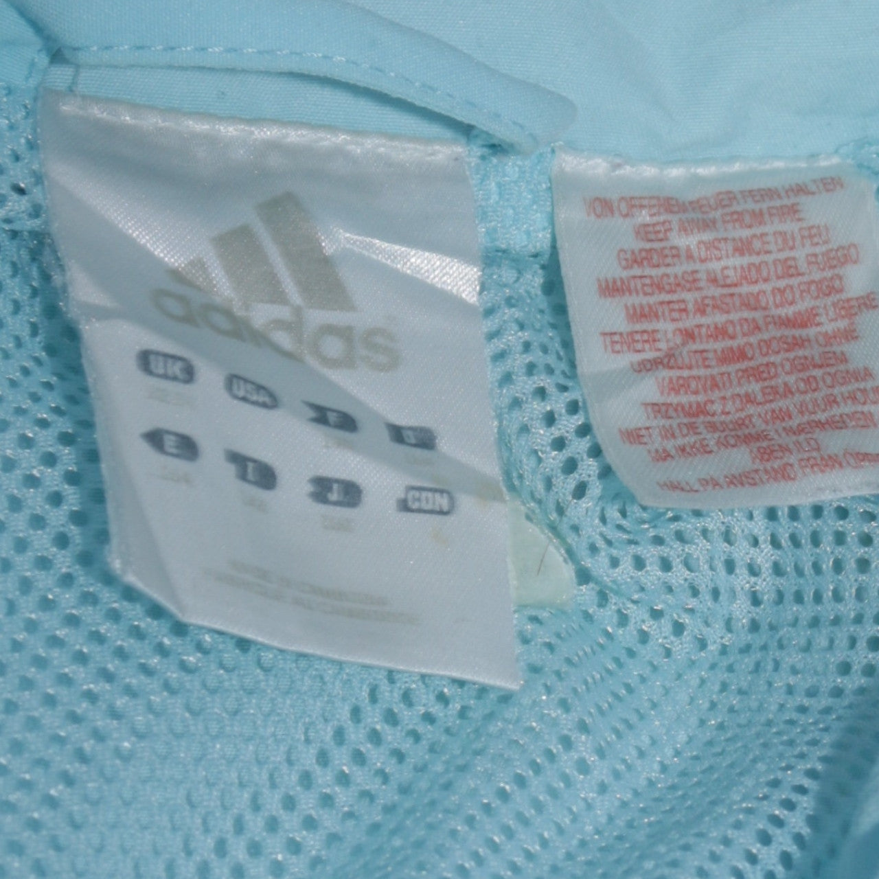 Adidas Boys Blue Track Jacket Size 10 Years Full Zip Sportswear