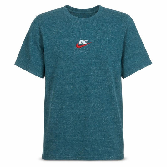 Front view of Nike Men's Blue Crew Neck Sports T-Shirt, size S
