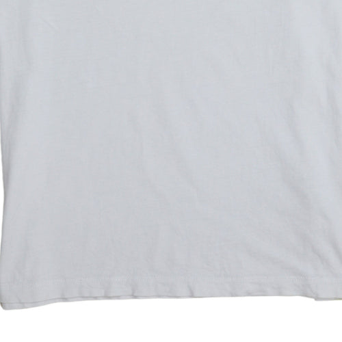 Tommy Jeans Men's White XL Classic Crew Neck Cotton T-Shirt