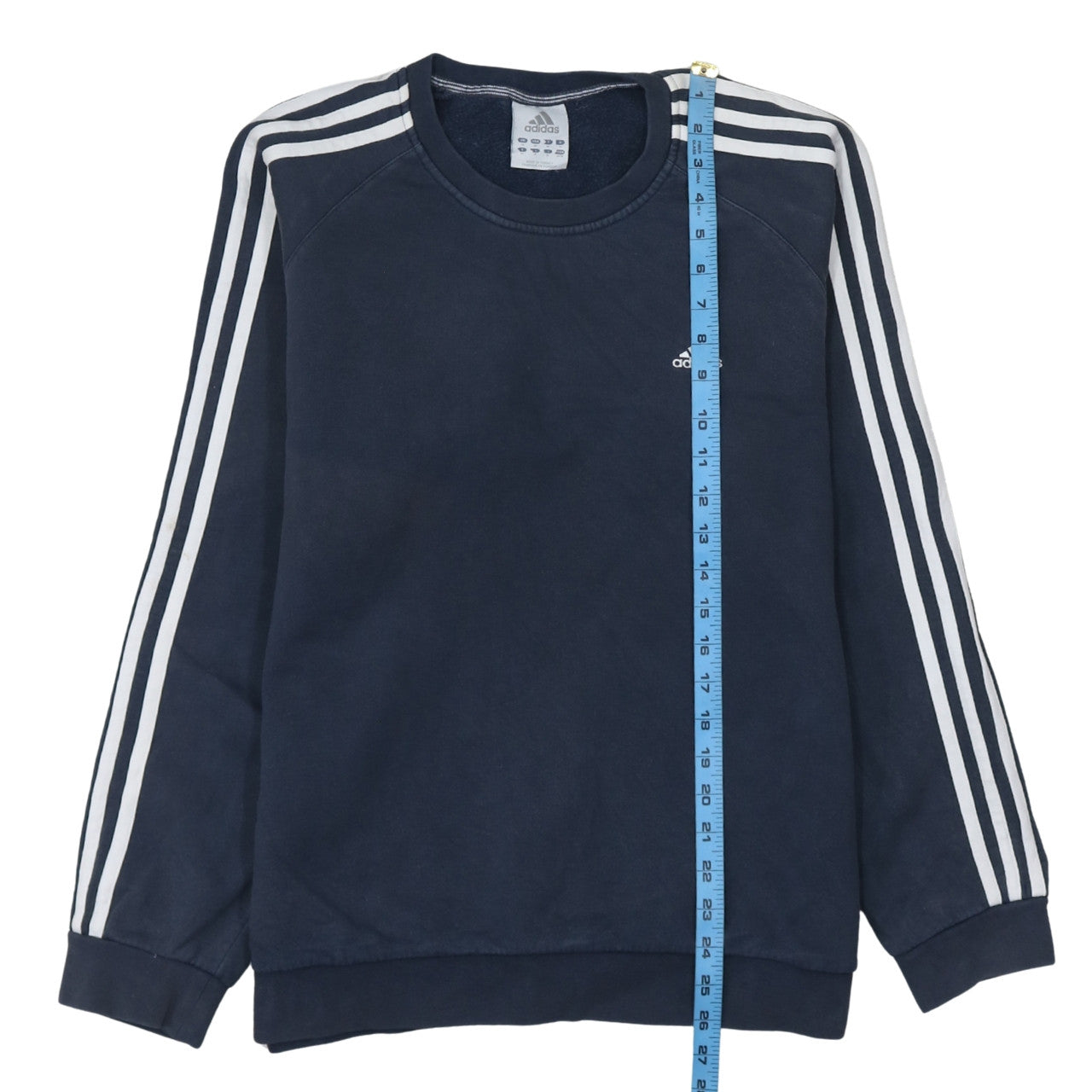 Adidas Men's Blue Crew Neck Pullover Sweatshirt M Regular Fit