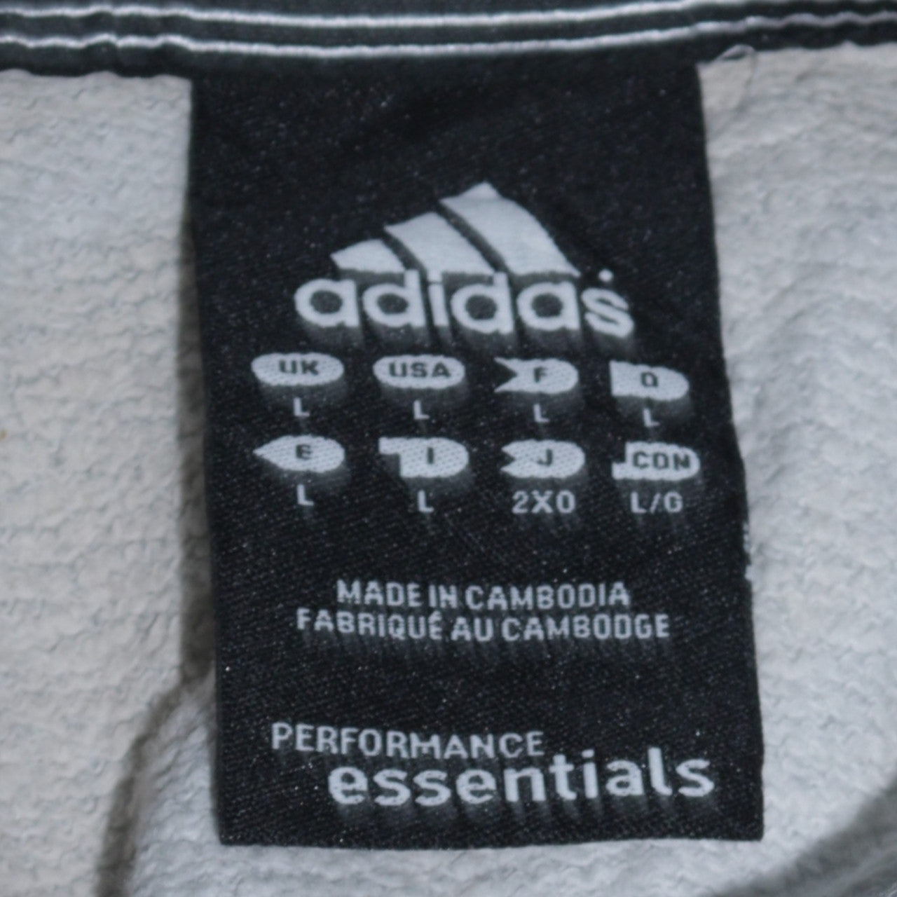 Adidas Mens Grey Pullover Hoodie L Regular Fit Sports Sweatshirt