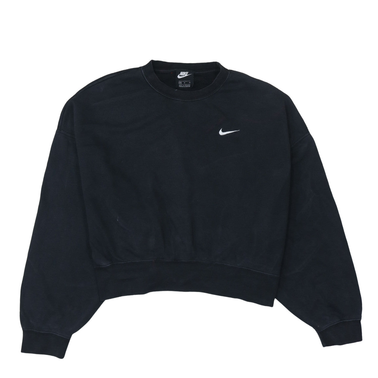 Nike Women's Black Crew Neck Pullover Sweatshirt Size M