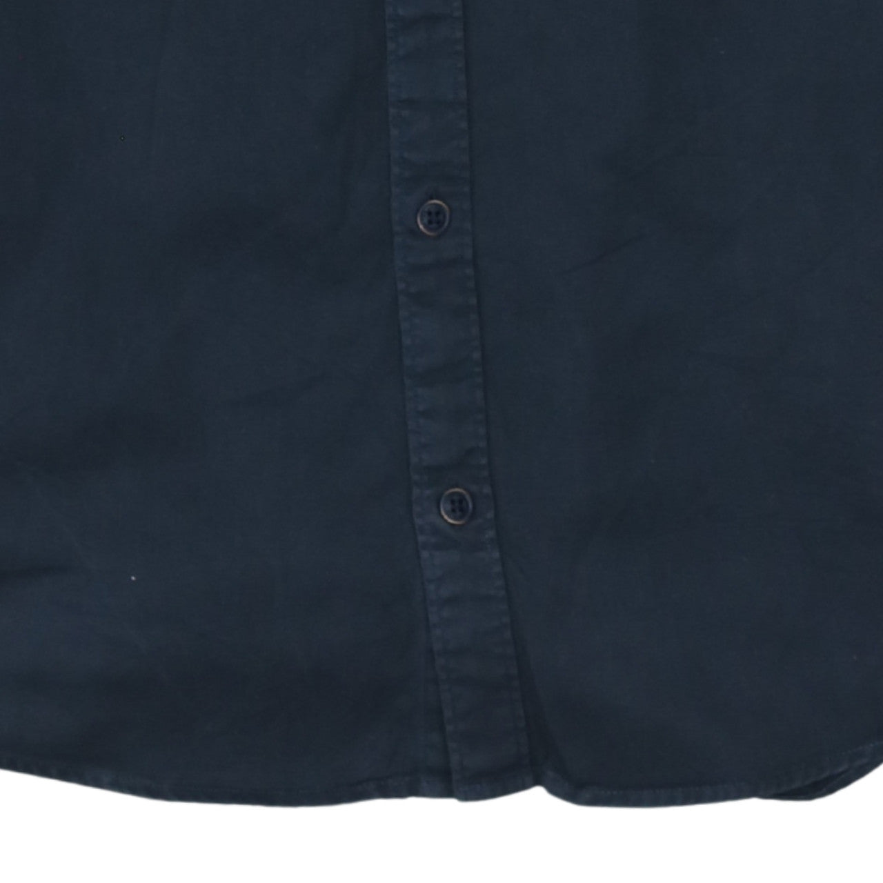 Tommy Jeans Men's Blue Cotton Long Sleeve Button-Up Shirt M