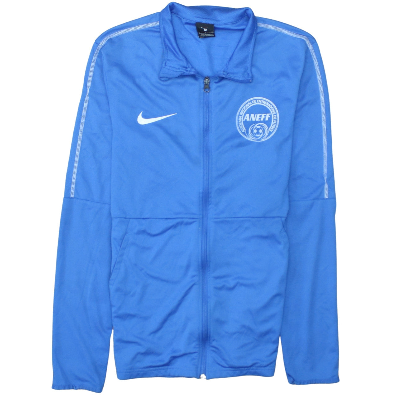 Nike Men Blue Full Zip Dri-Fit Football Sweatshirt Size S