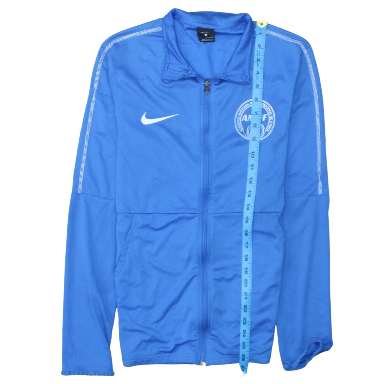 Nike Men Blue Full Zip Dri-Fit Football Sweatshirt Size S