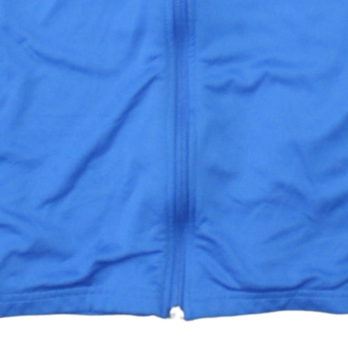 Nike Men Blue Full Zip Dri-Fit Football Sweatshirt Size S