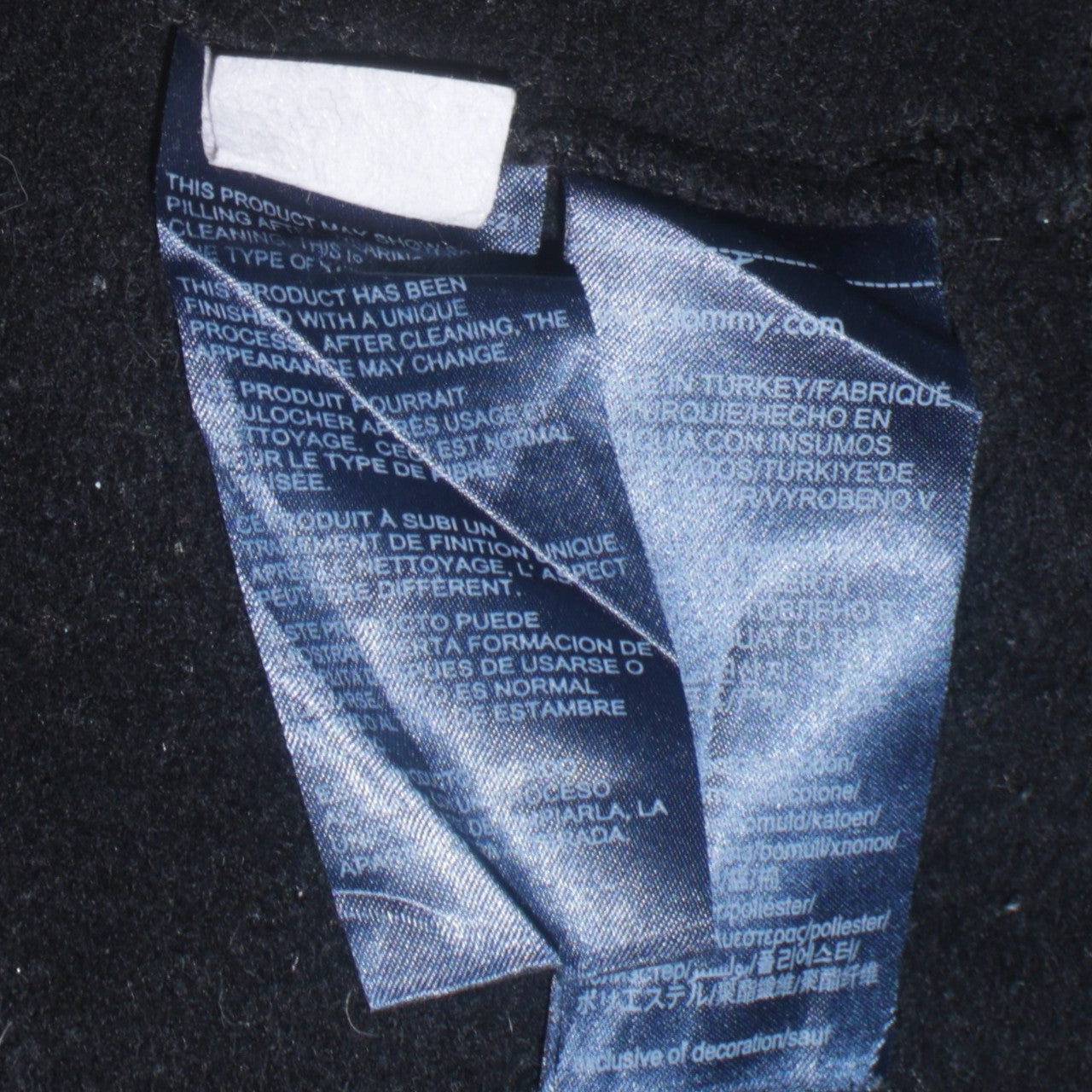 Tommy Jeans Mens Black Embroidered Logo Sweatshirt Size M