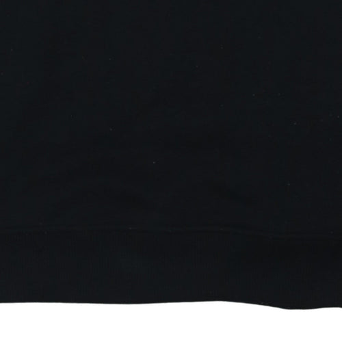Tommy Jeans Mens Black Embroidered Logo Sweatshirt Size M