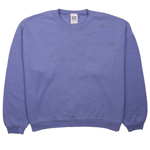 Russell Athletic Women’s Blue Pullover Sweatshirt Size L Cotton Blend