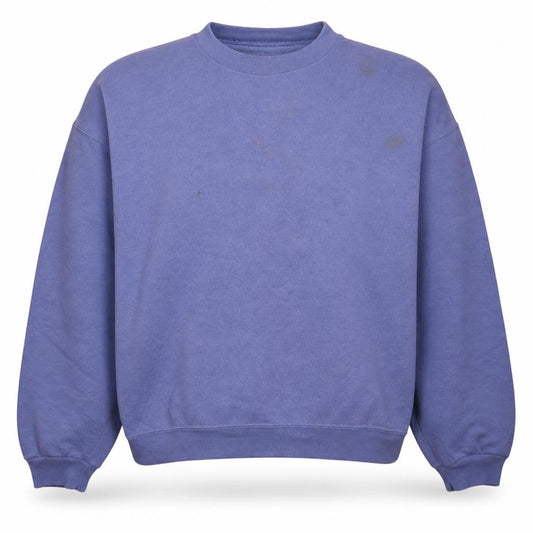 Front view of Russell Athletic Women’s Blue Pullover Sweatshirt, size L, Cotton Blend