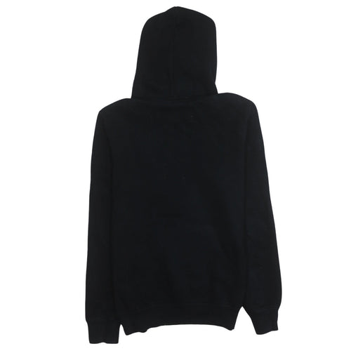 Champion Womens Black XS Pullover Hoodie with Logo Print