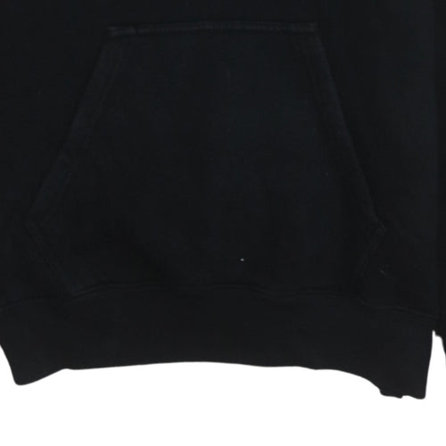 Champion Womens Black XS Pullover Hoodie with Logo Print