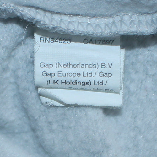 GAP Women Grey Pullover Hoodie L Logo Hooded Sweatshirt Casual