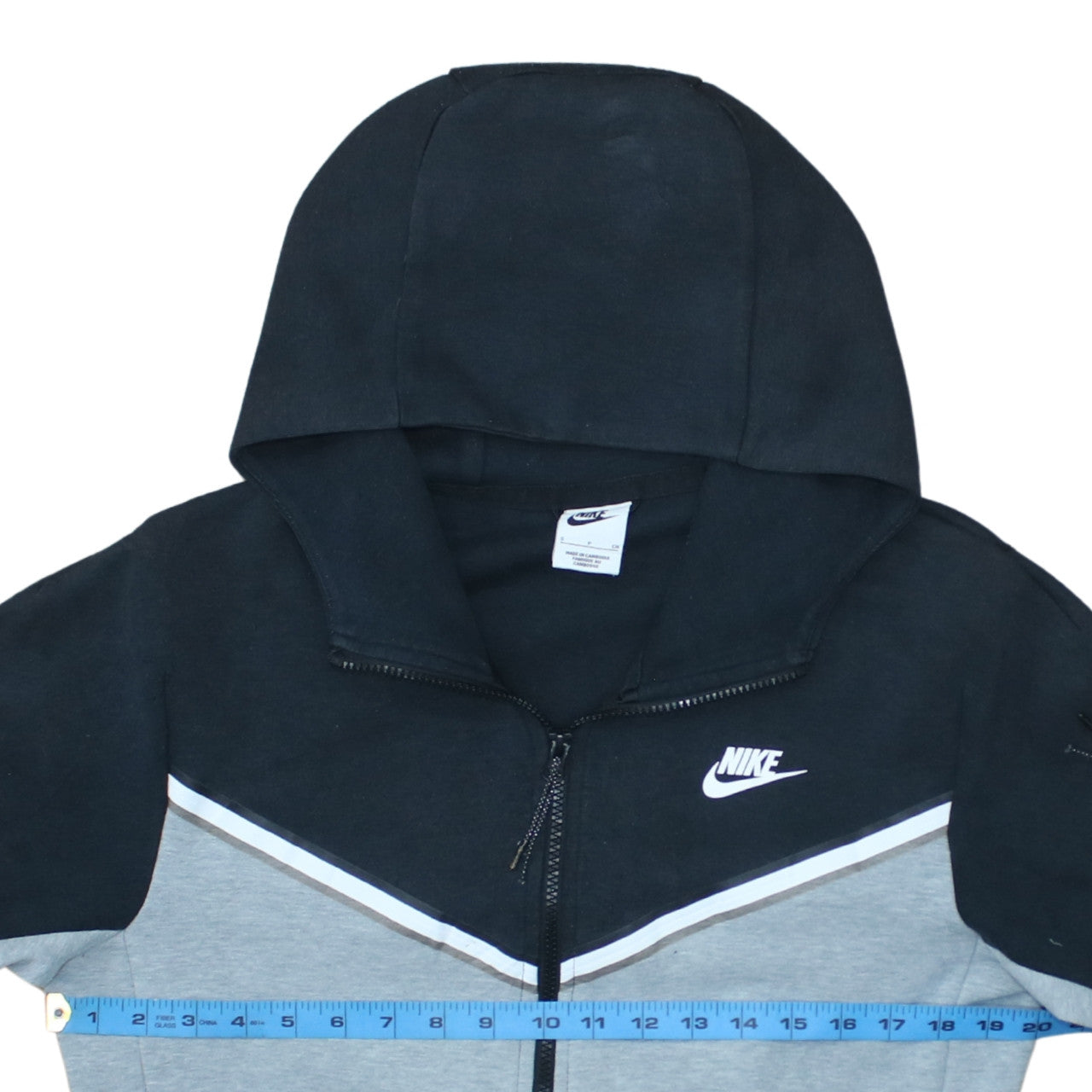 Nike Men's Grey Full Zip Hoodie Size S Sportswear