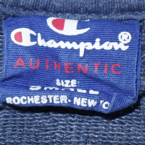 Champion Men's Blue Small Pullover Crew Neck Sweatshirt