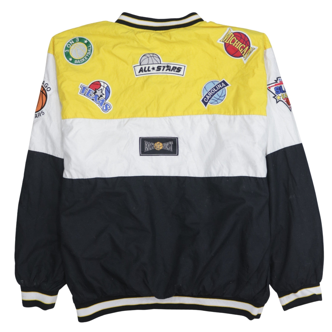 City Athletic Men’s Multicoloured 2XL Varsity All-Stars Basketball Jacket