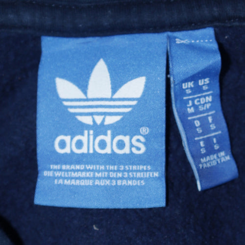 Adidas Men's Blue Pullover Hoodie Size S Regular Fit Logo Design