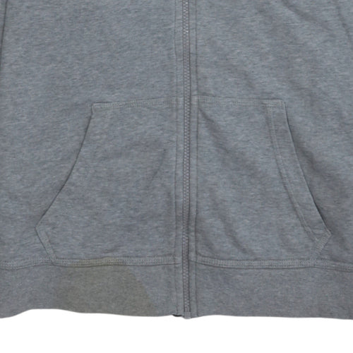 Nike Boys Grey Full Zip Hoodie XL 13-15 Years Cotton Blend Casual