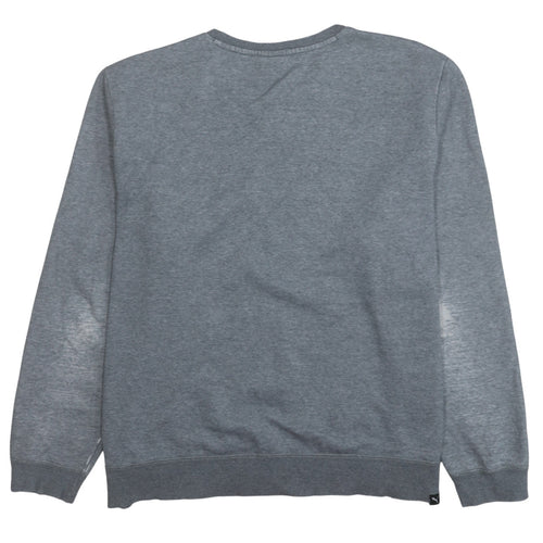 Puma Men’s Grey 2XL Pullover Sweatshirt Crew Neck Logo Fleece