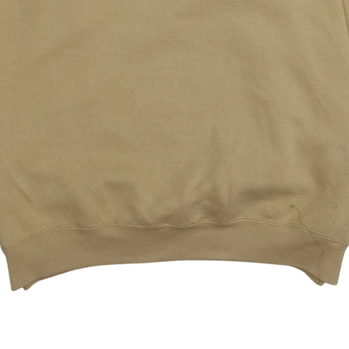 Levi's Men's Beige XL Regular Fit Fleece Crew Neck Sweatshirt