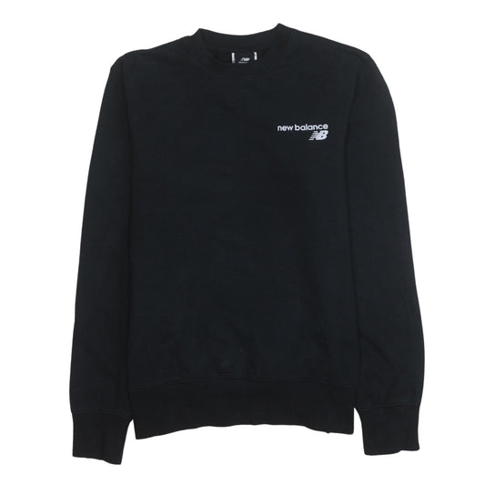 New Balance Men's Black Crew Neck Sweatshirt Size S Fleece Pullover