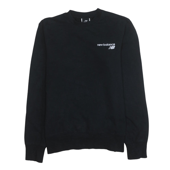 New Balance Men's Black Crew Neck Sweatshirt Size S Fleece Pullover