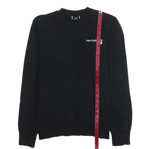 New Balance Men's Black Crew Neck Sweatshirt Size S Fleece Pullover