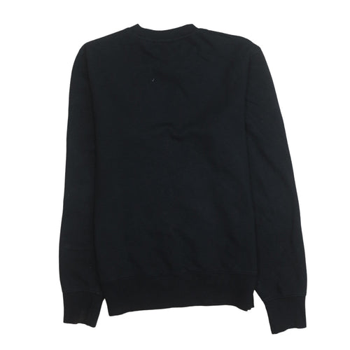 New Balance Men's Black Crew Neck Sweatshirt Size S Fleece Pullover