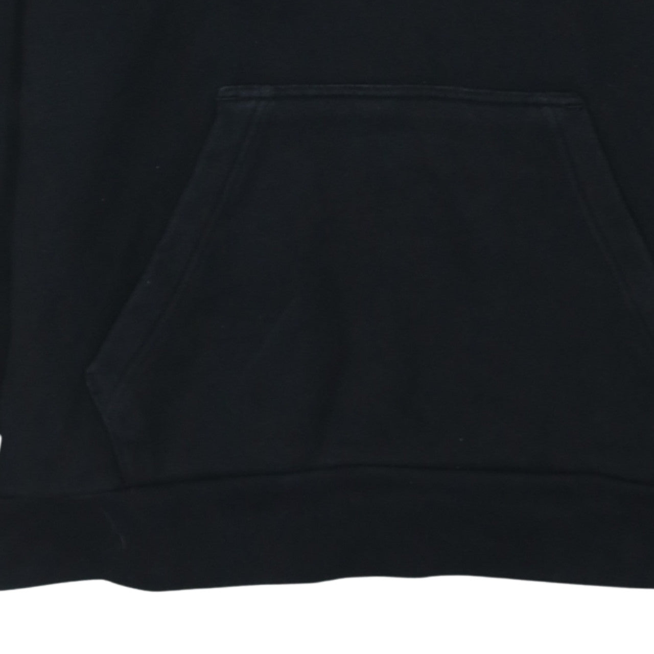 Adidas Womens Black Pullover Hoodie Small Logo Graphic Cotton Blend