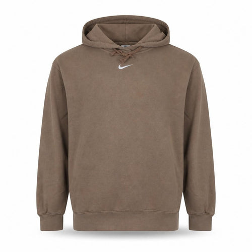 Nike Men’s Brown Pullover Hoodie S Logo Sports Fleece