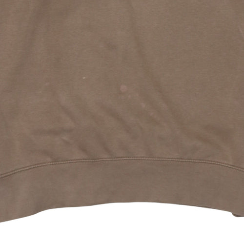 Nike Men’s Brown Pullover Hoodie S Logo Sports Fleece