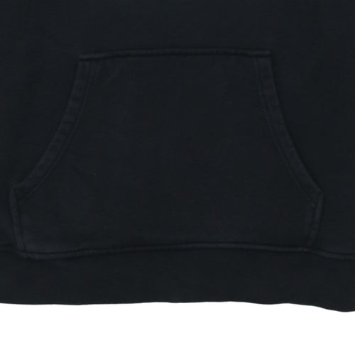 Adidas Womens Black Hoodie Size 12 Pullover Hooded Sweatshirt