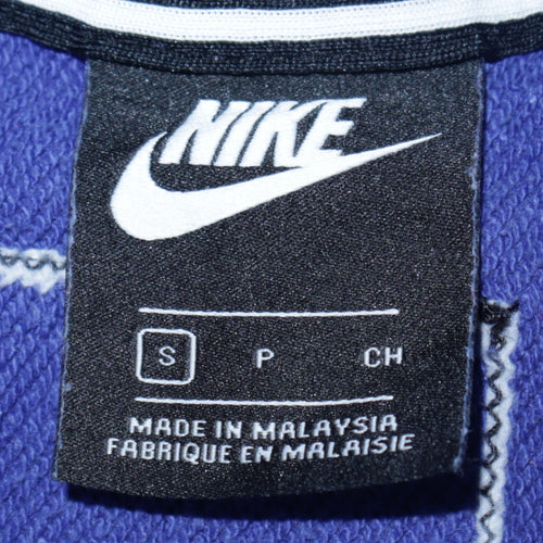 Nike Women’s Blue Graphic Logo Pullover Sweatshirt Size S