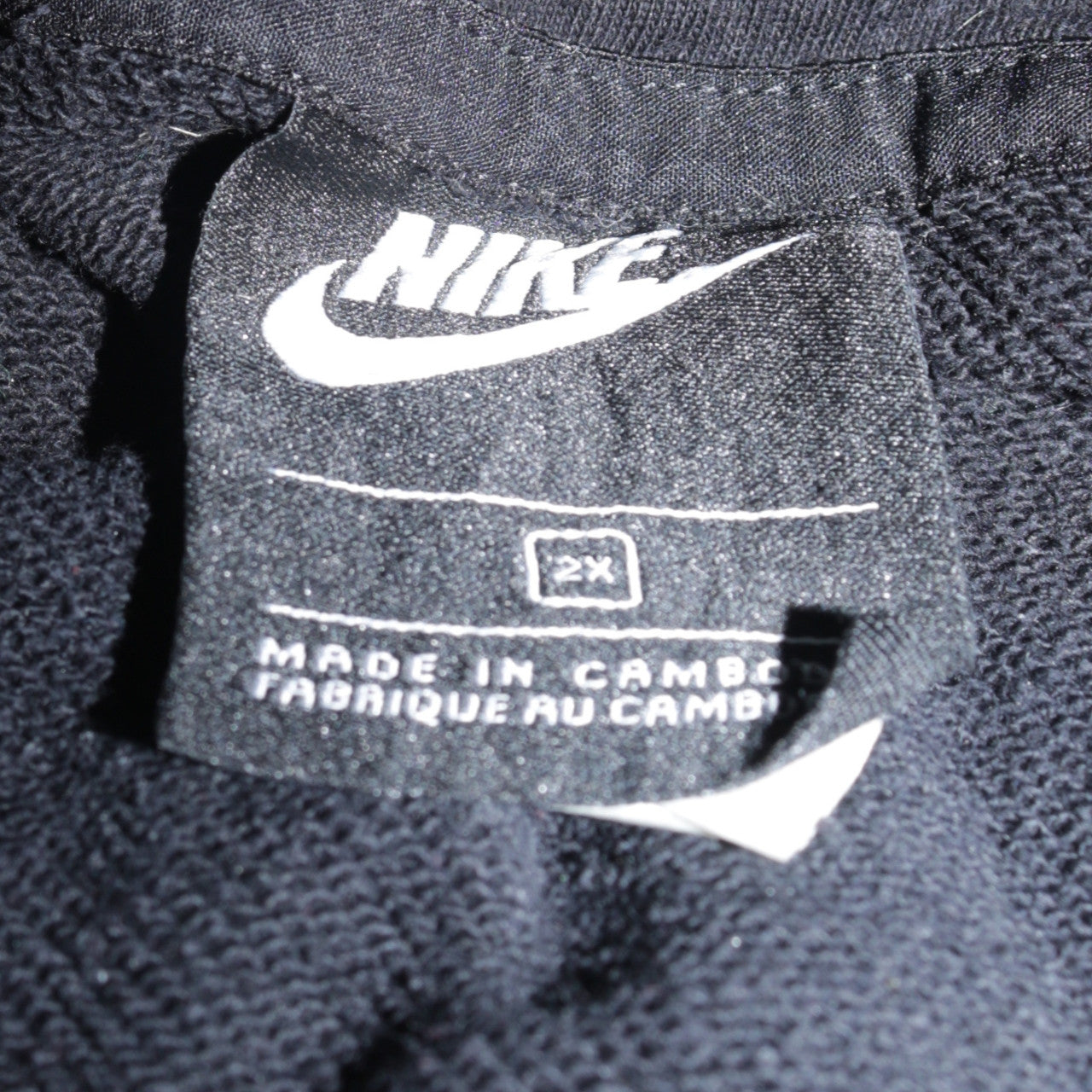 Nike Men's Black 2XL Pullover Hoodie with Logo Print