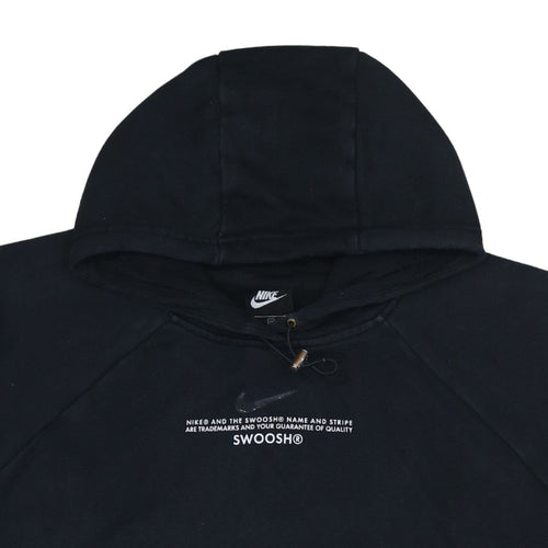 Nike Men's Black 2XL Pullover Hoodie with Logo Print