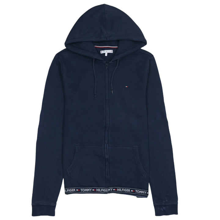 Tommy Hilfiger Men's Blue Full Zip Hoodie Size L Classic Logo