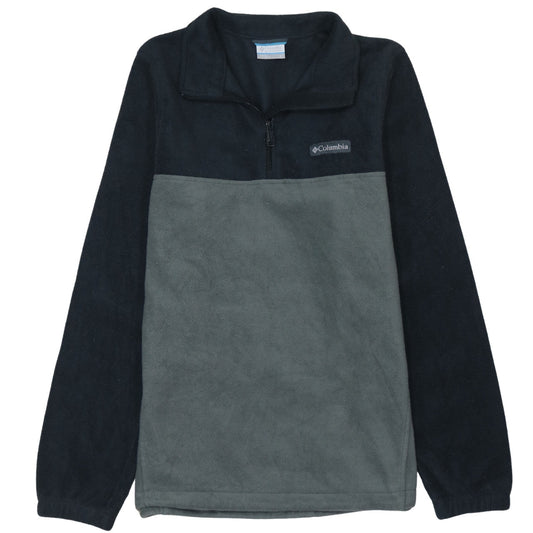 Columbia Men's Grey Fleece 1/4 Zip Pullover Sweatshirt Size S