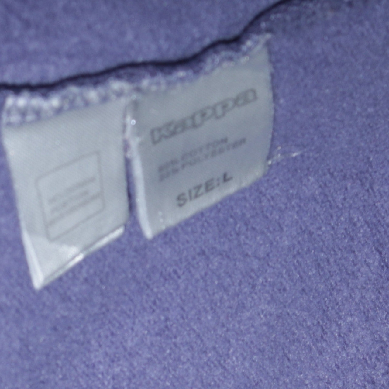 Kappa Womens Purple 1/4 Zip Logo Sweatshirt Size L Casual Sportswear