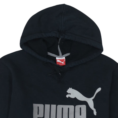 Puma Men's Black Pullover Hoodie XL Fleece Sportswear