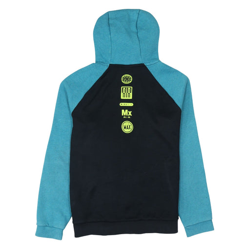 Nike Boys Black & Blue Full Zip Hoodie XL 13-15 Years Hooded Sweatshirt