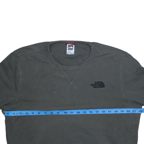 The North Face Mens Green Crew Neck Pullover Sweatshirt M