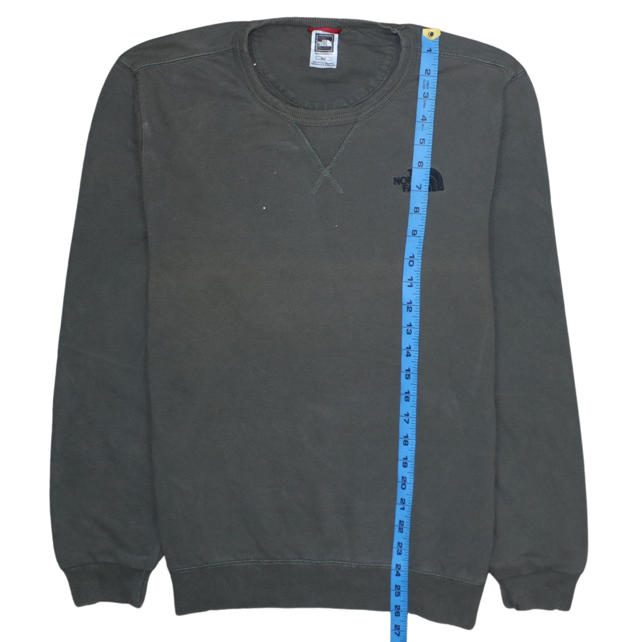 The North Face Mens Green Crew Neck Pullover Sweatshirt M